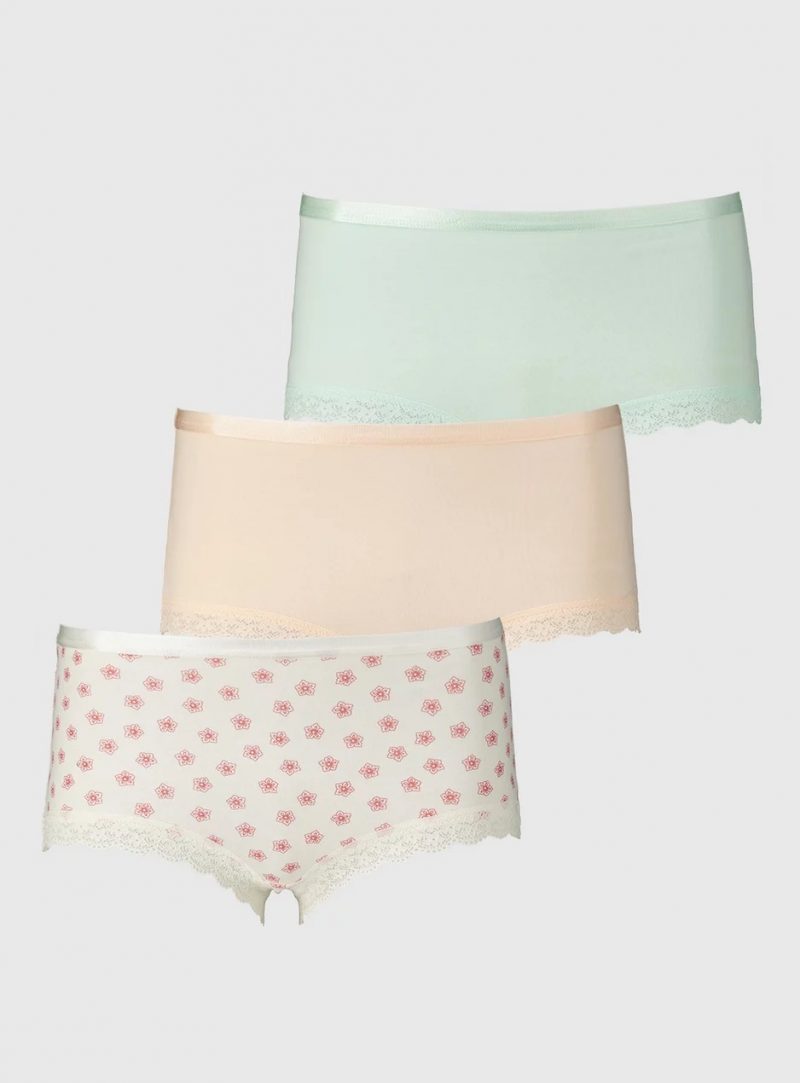 3 Pack Pastel Full Knickers Just Panties